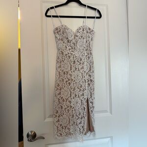 Lulus White Lace Dress. Size Small.
